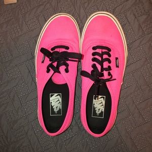 Neon pink vans!!